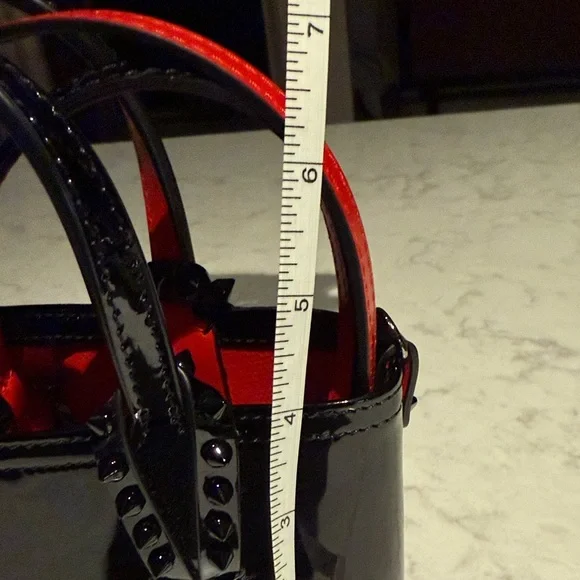 Christian Louboutin Black and Red Women's Handbag - Picture 14 of 14